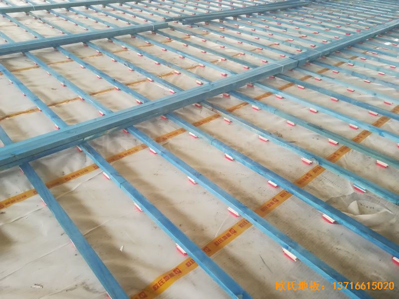 山東濟(jì)南歷城區(qū)小學(xué)運動木地板施工案例