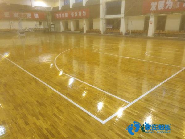 學(xué)校籃球運(yùn)動木地板施工流程